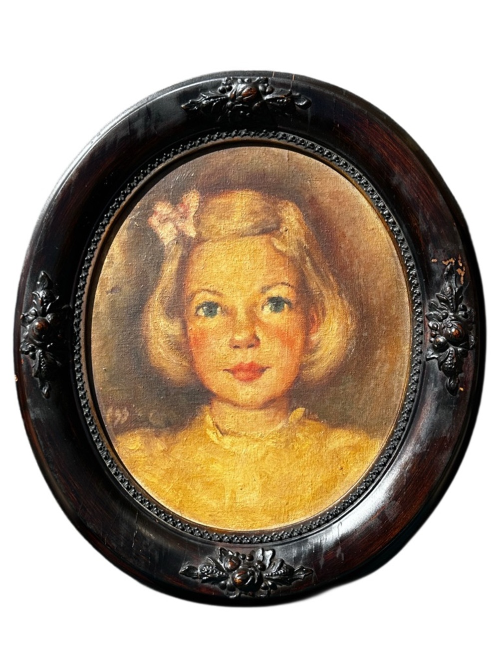 Famous Antique Painting by Gordon S Stevenson Portrait Margaret Dyer Brown 16x14